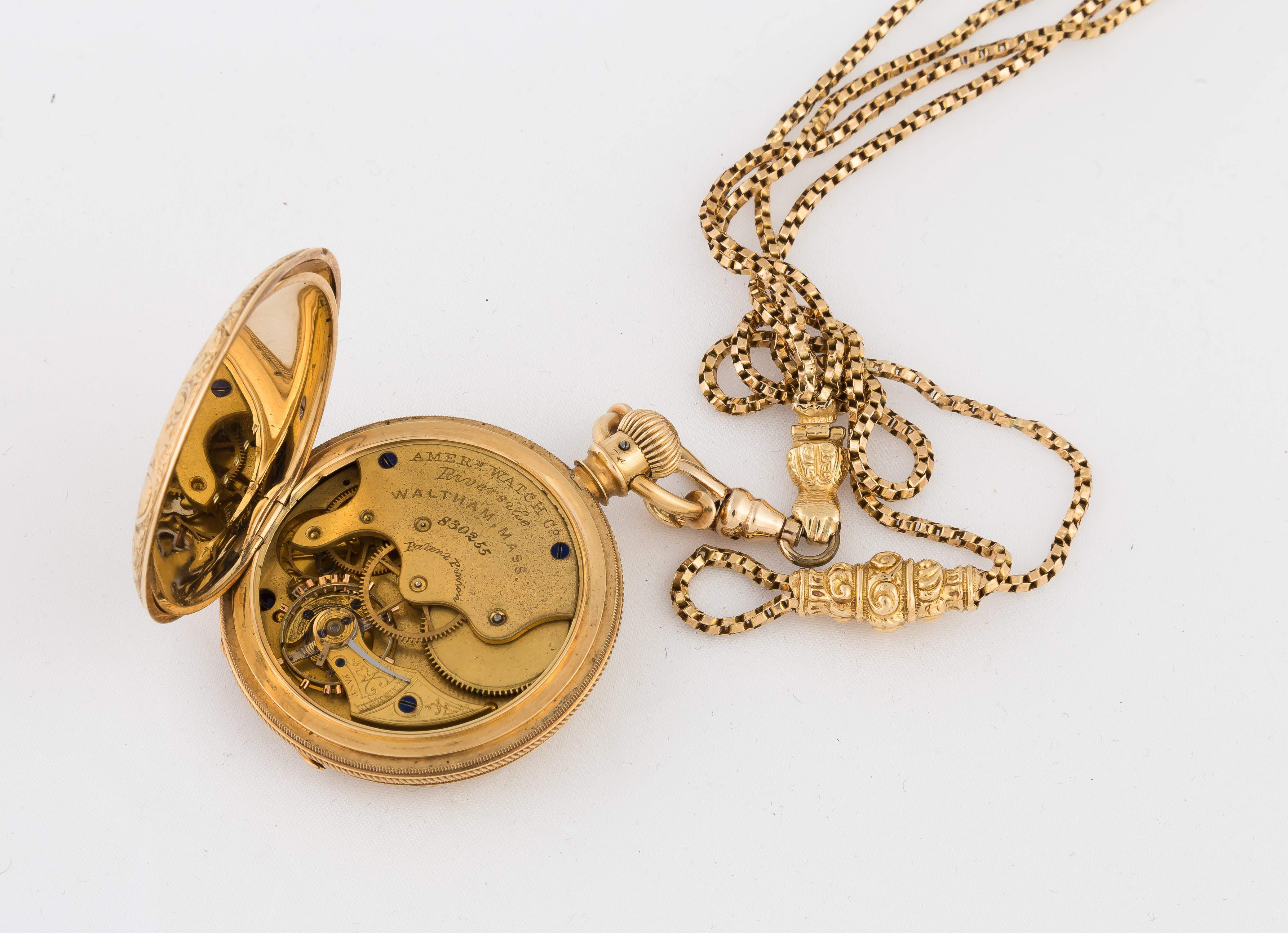 American Watch Co.18k Gold Pocket Watch Cottone Auctions