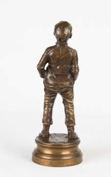 Halfdan Hertzberg (Norwegian, 1857-890) "Siffleur" Bronze Sculpture