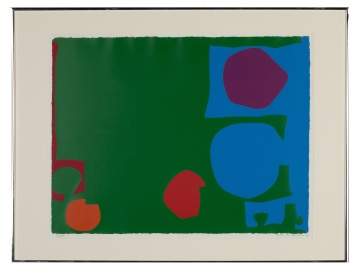 Patrick Heron (British, 1920-1999) "Three Reds with Green and Magenta in Blue" 