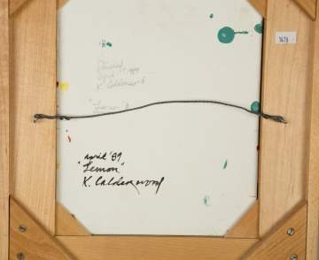 K. Calderwood (American) "Lemon"