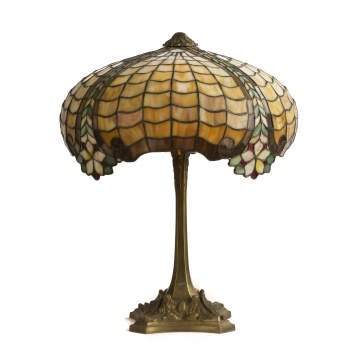 Leaded Glass Table Lamp