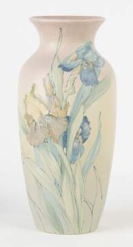 Weller Vase with Iris