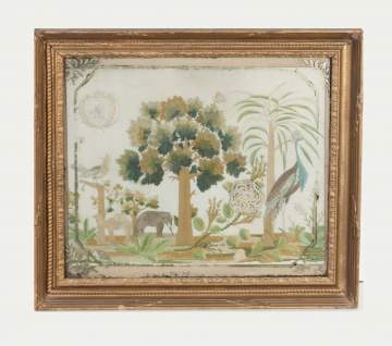 Unusual Needlework on Silk