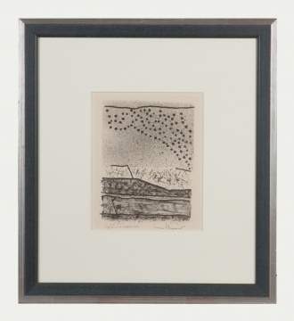Max Papart (French, 1911-1994) Paysage Lithograph