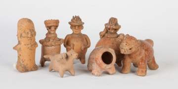 Group of Pre-Columbian Ceramic Figures
