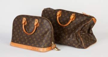 Two Louis Vuitton Handbags with Straps