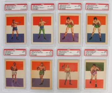 Large Group of 1956 Topps Adventure Boxing Cards
