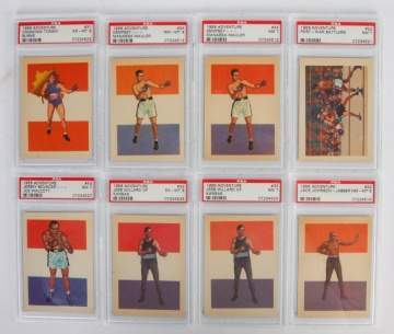 Large Group of 1956 Topps Adventure Boxing Cards