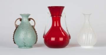 Group of Italian Art Glass Vases