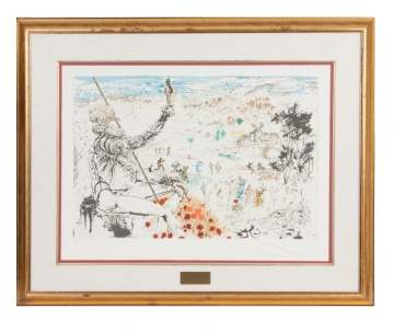 Salvador Dali (Spanish, 1904-1989) "Cervantes" 1982