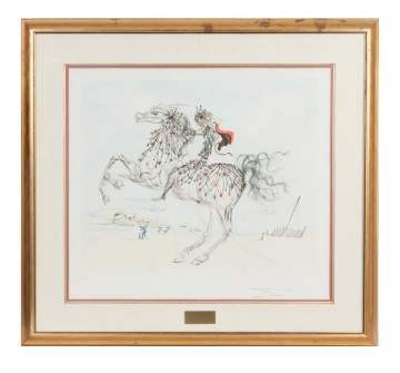 Salvador Dali (Spanish, 1904-1989) "Horseback Rider" 1982