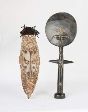 African Ashanti Doll and Indonesian Mwai Mask