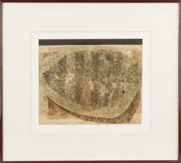 Ryonosuke Fukui (Japanese, 1923-1986) "Still life" Etching