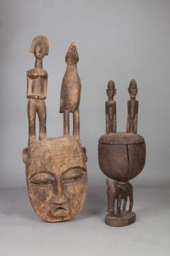 African Mask & Vessel