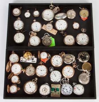 Group of Pocket & Stop Watches