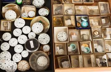 Group of Wrist Watch and Pocket Watch Parts