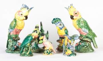 Group of Stangl Pottery Tropical Birds