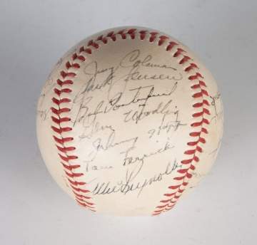 Autographed New York Yankees Baseball