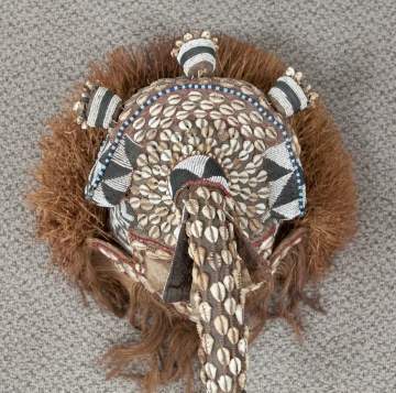 African Bakuba Tribe, Zaire Mashamboy Ceremonial Headdress