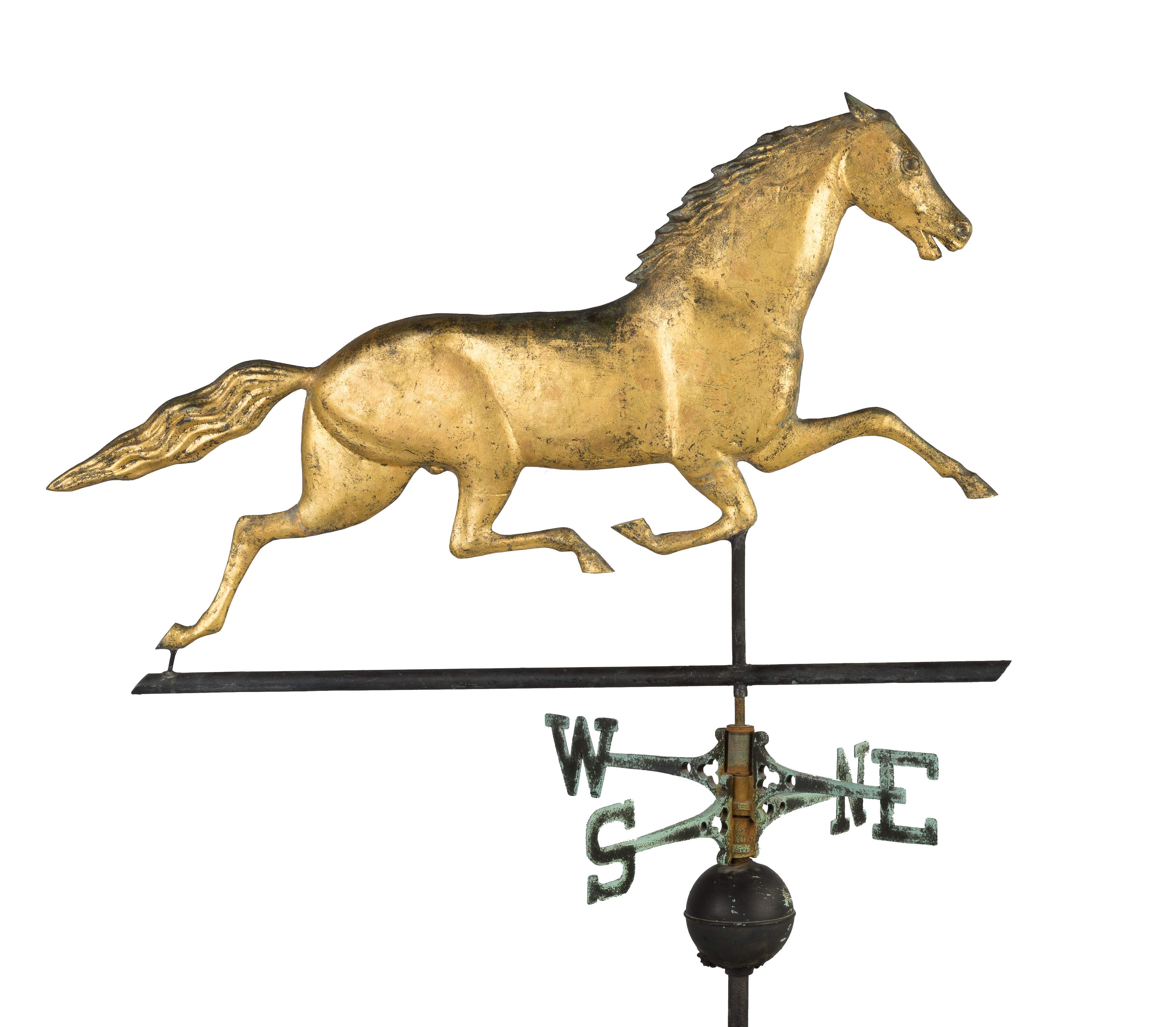 Running Horse Copper Weathervane Cottone Auctions