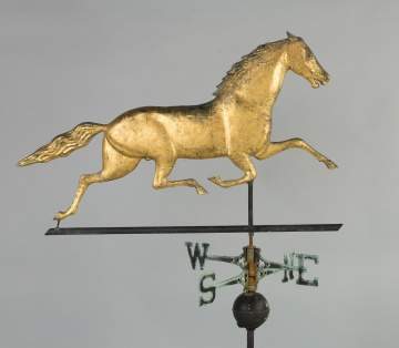 Running Horse Copper Weathervane