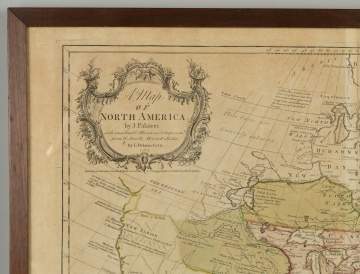 Map of North America by J. Palairet