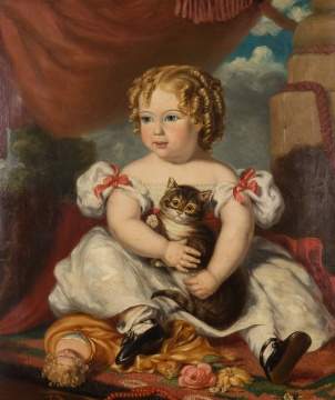 Portrait of a Young Girl with Cat