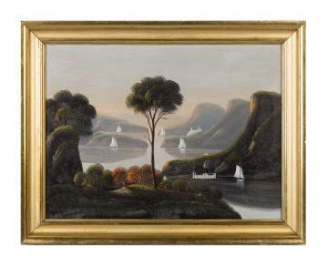 Manner of Thomas Chambers, View of the Hudson River