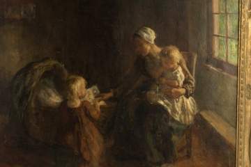 Jacob Simon Hendrik Kever (Dutch, 1854-1922) Mother and Children