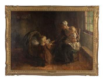 Jacob Simon Hendrik Kever (Dutch, 1854-1922) Mother and Children