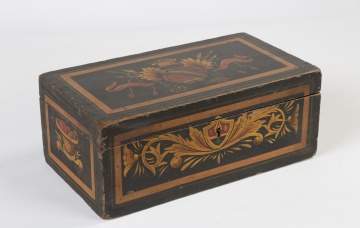 Stenciled and Painted Document Box