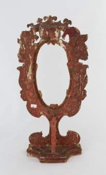 Early Italian Wood Frame on Stand