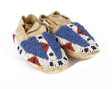 Pair of Sioux Baby's Moccasins