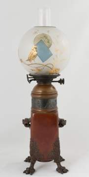 Rare Gorham Aesthetic Period Oil Lamp