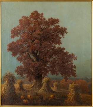 Edward Moran (American, 1829-1901) Harvest Scene