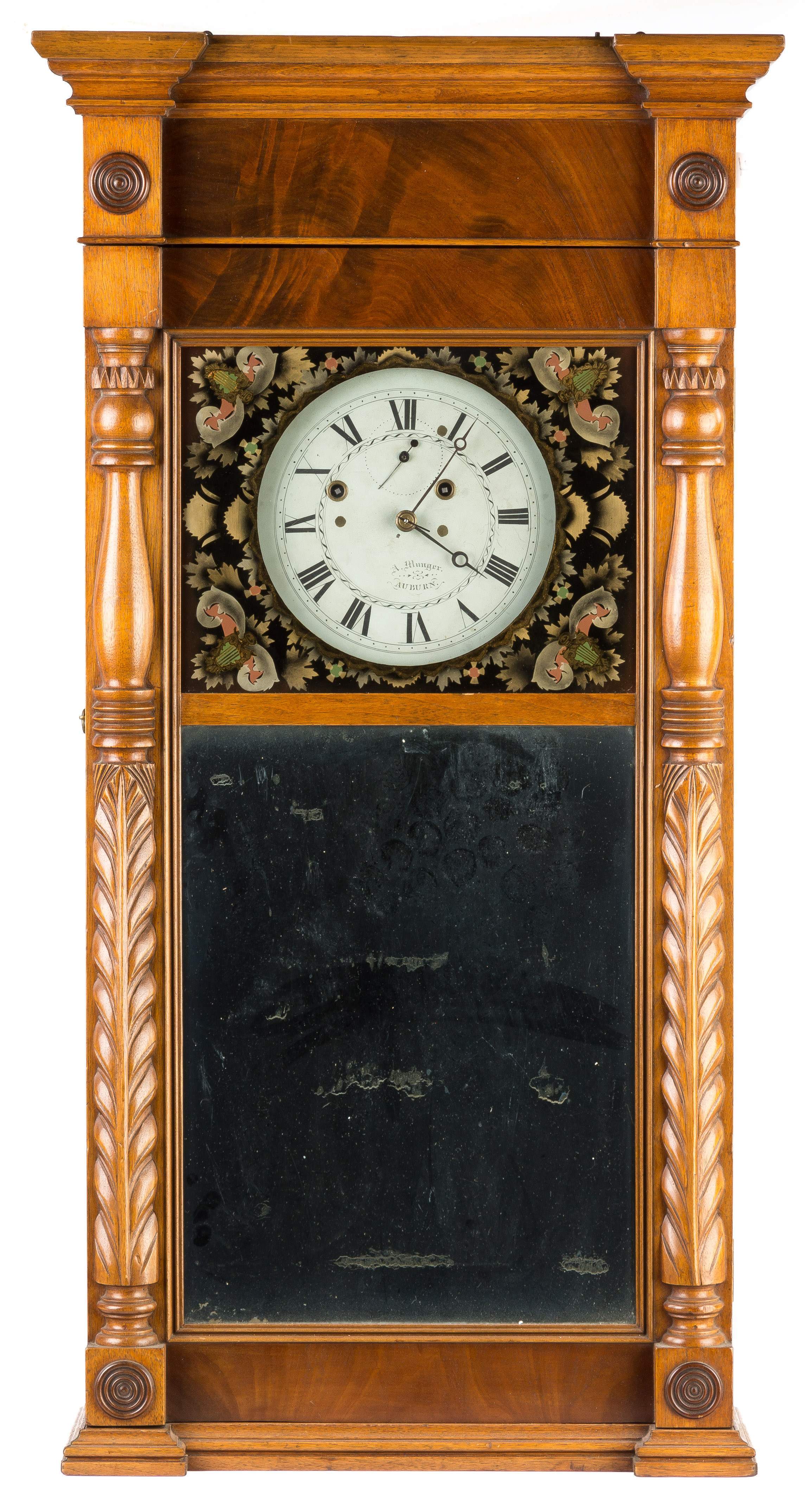 Asa Munger, Auburn, NY, Shelf Clock Cottone Auctions