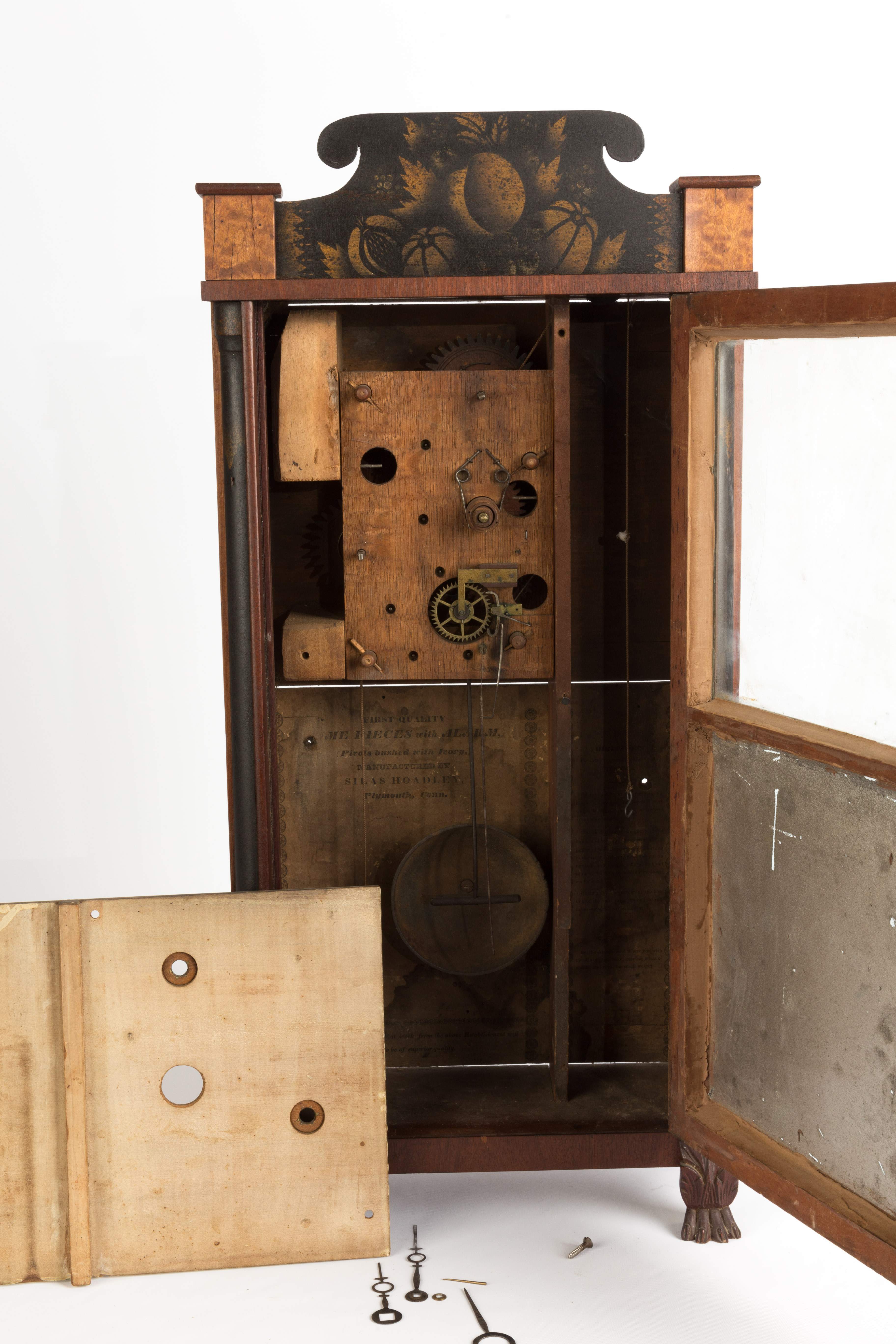 Silas Hoadley Miniature Shelf Clock | Cottone Auctions