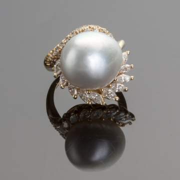 Lady's South Sea Pearl Ring