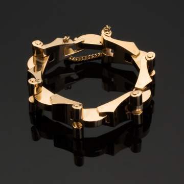 Tiffany Retro Design 14K Gold Bracelet