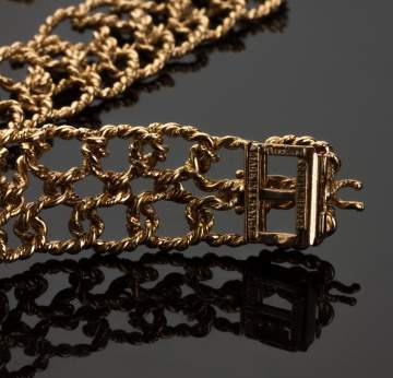 Tiffany Schlumberger 18K Gold Braided Necklace