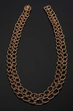 Tiffany Schlumberger 18K Gold Braided Necklace