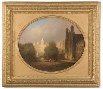Edward Wilkins Waite (British, 1854-1924) "Cathedral Square"