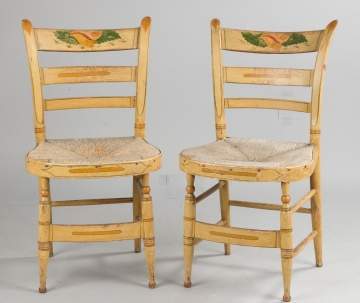 Pair of Fancy Sheraton Side Chairs