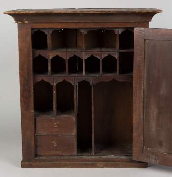 Curly Maple and Pine Hanging Cupboard