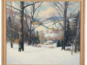 Clifford Ulp (American, 1885-1957) Winter Landscape