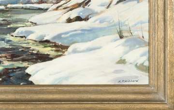 Aldro Thompson Hibbard (American, 1886-1972) "Snowy Brook"