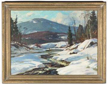 Aldro Thompson Hibbard (American, 1886-1972) "Snowy Brook"