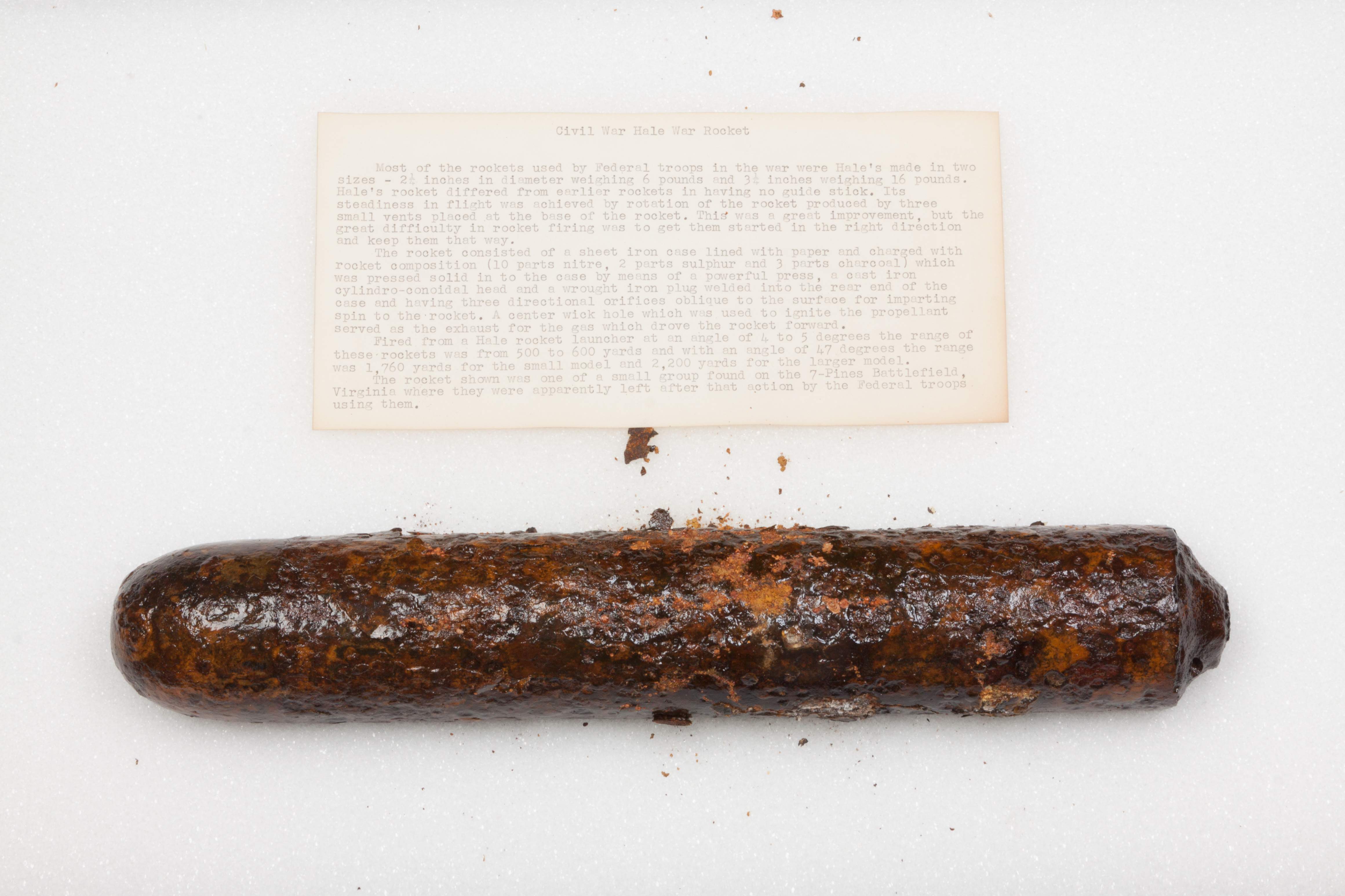 Civil War Hale Rocket | Cottone Auctions