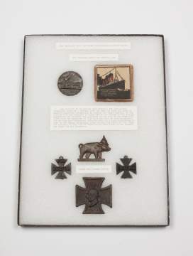 Mount of German and Allied WWI Propaganda Medals