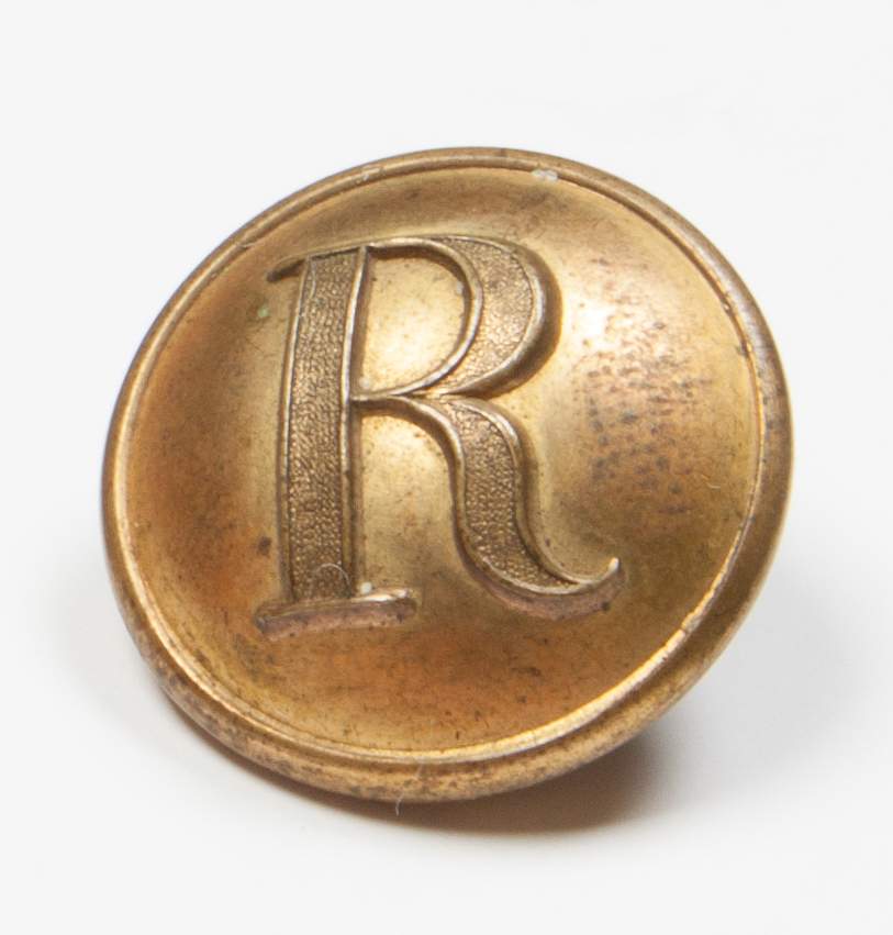 Civil War R Button Civil War Coat Size C.S. Block R Button | Cottone Auctions